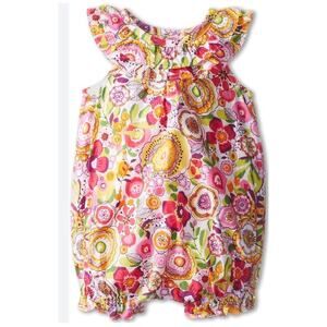 Vera Bradley Clementine One Piece Bubble Ruffle Romper Clothes Outfit 3-6 Month